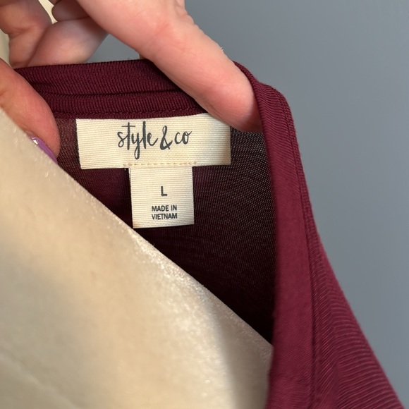 Ladies Style & Co cold should dress size L - Picture 4 of 7